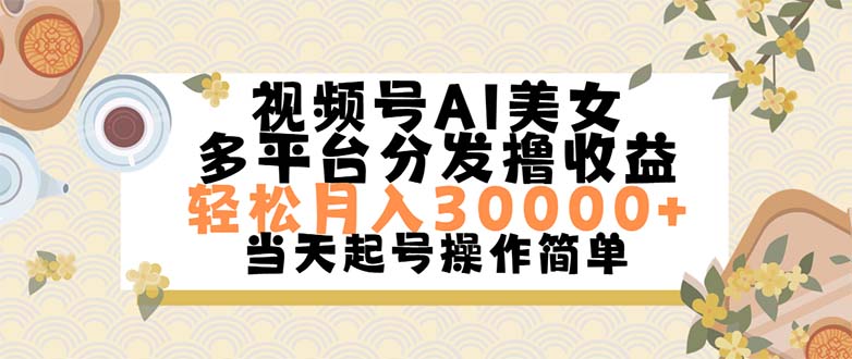 （11684期）视频号AI美女，轻松月入30000+,操作简单轻松上手-艾科轻创网