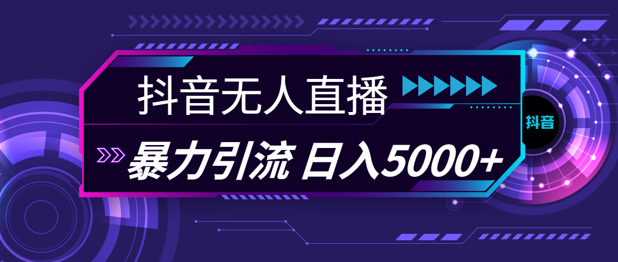 （11709期）抖音无人直播，暴利引流，日入5000+-艾科轻创网
