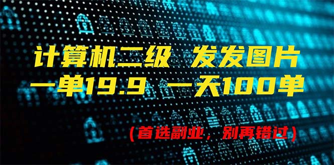 （11715期）计算机二级，一单19.9 一天能出100单，每天只需发发图片（附518G资料）-艾科轻创网