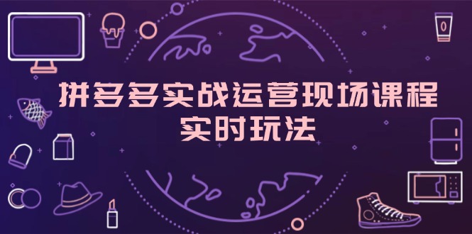 （11759期）拼多多实战运营现场课程，实时玩法，爆款打造，选品、规则解析-艾科轻创网