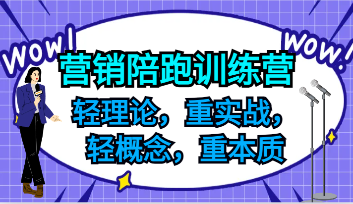 营销陪跑训练营，轻理论，重实战，轻概念，重本质，适合中小企业和初创企业的老板-艾科轻创网