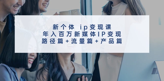 （11971期）新个体 ip变现课，年入百万新媒体IP变现，路径篇+流量篇+产品篇-艾科轻创网