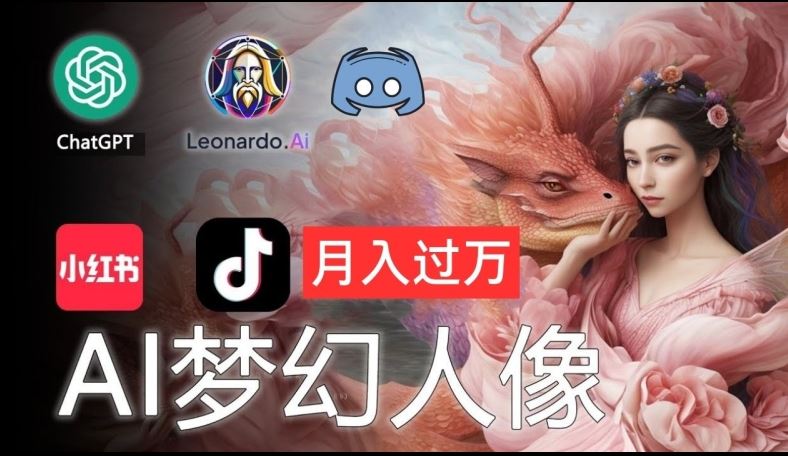 AI摄影梦幻人像：零基础也能月入过万的秘密【揭秘】-艾科轻创网