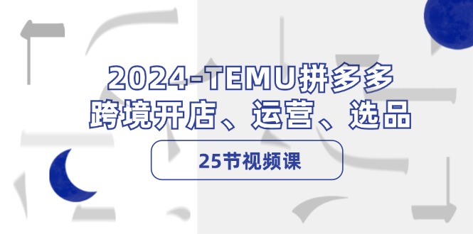 （12106期）2024-TEMU拼多多·跨境开店、运营、选品（25节视频课）-艾科轻创网