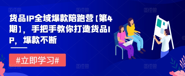货品IP全域爆款陪跑营【第4期】，手把手教你打造货品IP，爆款不断-艾科轻创网