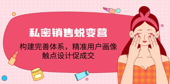 私密销售蜕变营：构建完善体系，精准用户画像，触点设计促成交-艾科轻创网