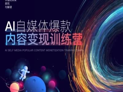 AI自媒体爆款内容变现训练营，20%底层逻辑，60%实操方法，20%案例拆解(即学即用)-艾科轻创网
