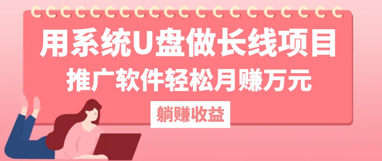 用系统U盘做长线项目，推广软件轻松月赚万元(附制作教程+软件-艾科轻创网