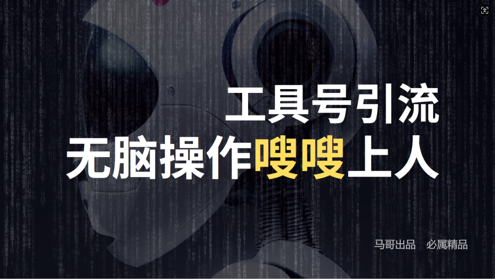 24年抖音最新工具号日引流300+创业粉，日入5000+-艾科轻创网
